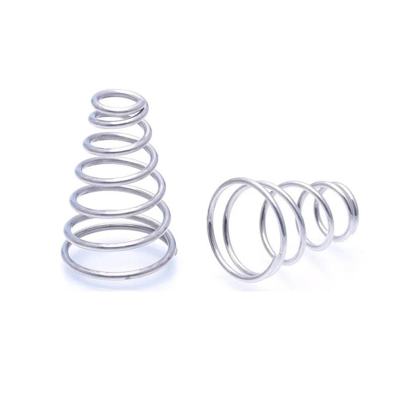 Cilky 20pcs 304 Stainless Steel Taper Spring, Conical Cone Compression Spring, Tower Pressure Spring Wire Dia 0.3-0.8mm Height5~30mm ( Size : 0.5x3-7x8.5mm ) - Image 3